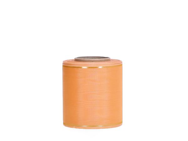 Kranzband Moire 100mm 25mr apricot 100mm 25mr