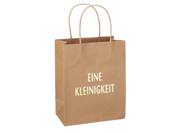 Geschenktüte bedruckt "Eine Kleinigkeit" B20 T11 H25cm