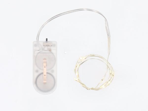 Lichtdraht LED x10 Lights - CR2032  L1mtr (+10cm Zuleitung)