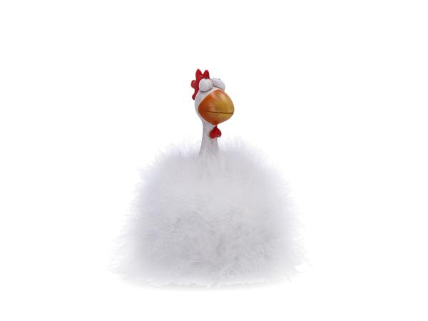 Huhn Fun im Federkleid   B9 T8 H17,5cm