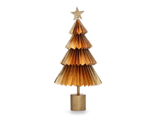 Tannenbaum Papier z falten m Magnetverschluss z Stellen   D18 H35cm