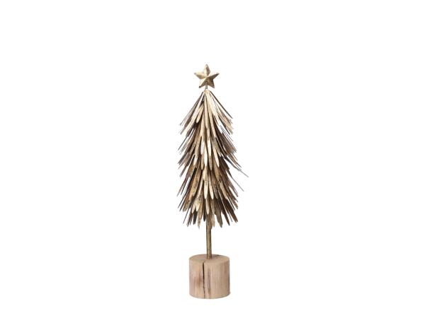 Tannenbaum Metall a Holzsockel  D12 H39cm