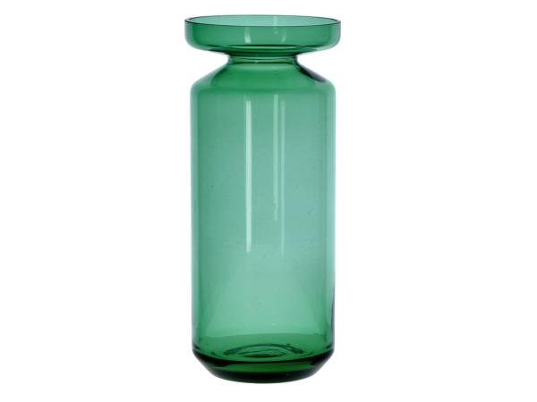 Vase Glas Zwiebelglas cold cut durchgefärbt D12 H28cm