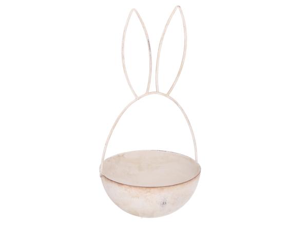 Schale Hase Blech D11 H22,5cm