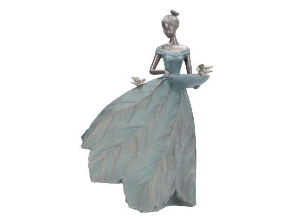 Statue Lydia Polyresin Broncefinish B39 T25 H59,5cm