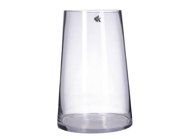 Vase Glas Cold Cut geschliffener Rand D(20)15 H30cm