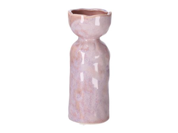 Vase Bulb Zwiebelvase Porzellan glasiert D5,5 H15cm