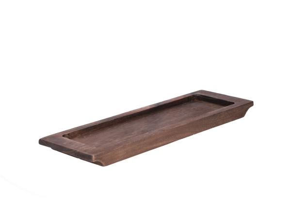 Tablett Holz rechteckig mit Rand B15 L50 H3cm