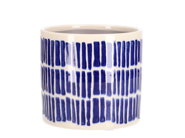 Topf Keramik Stripe D11,7 H10,5cm