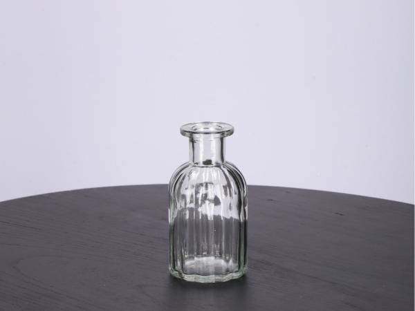 Tischvase Glas Vertigo Rille 