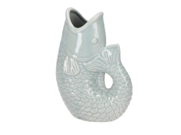 Vase Poisson Porzellan glasiert B6,2 T11,2 H16,2cm