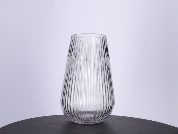 Vase Glas Droppo Rille 