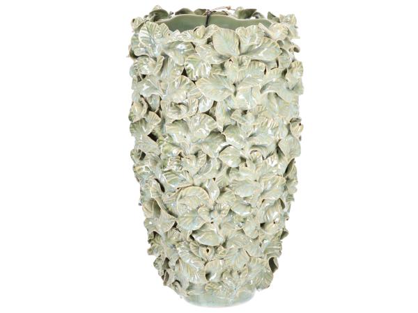 Vase Orchid Porzellan handgefertigt glasiert D225, H34,5cm