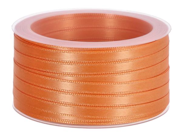 Band Satin 6mm 50mr orange 6mm 50mr