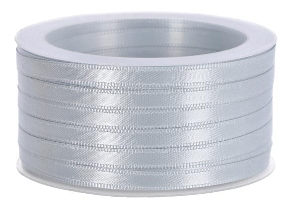 Band Satin 6mm 50mr grau 6mm 50mr