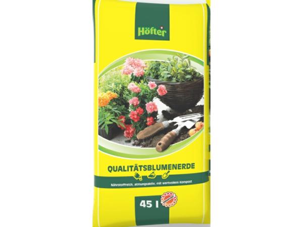 Blumenerde 45ltr Nährstoffreich, atmungsaktiv und mit wertvollem Kompost 45ltr