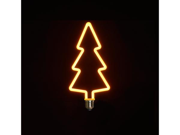 Glühbirne LED Tannenbaum Retro Neon 4W-1800K E27 dimmbar D11 H24 cm