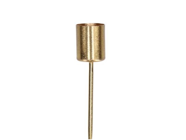 Stick Metall Kerzenhalter gebürstet für Stabkerze D23mm D2,3 H3 L10cm