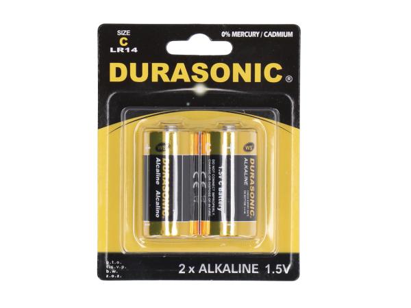 Batterie Alkaline C 2St/Blister 1,5V (Für Artikel 610833- ...) L4,6 D2cm