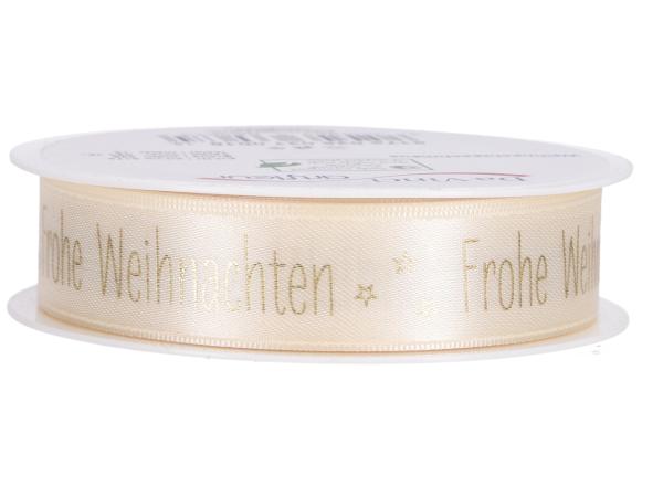 Band Satin Frohe Weihnachten 25mm 18mr 25mm 18mr