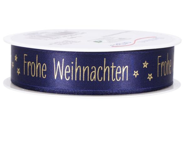 Band Satin Frohe Weihnachten 25mm 18mr 25mm 18mr